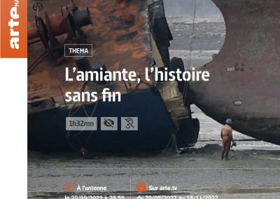 Documentaire sur l’amiante sur ARTE